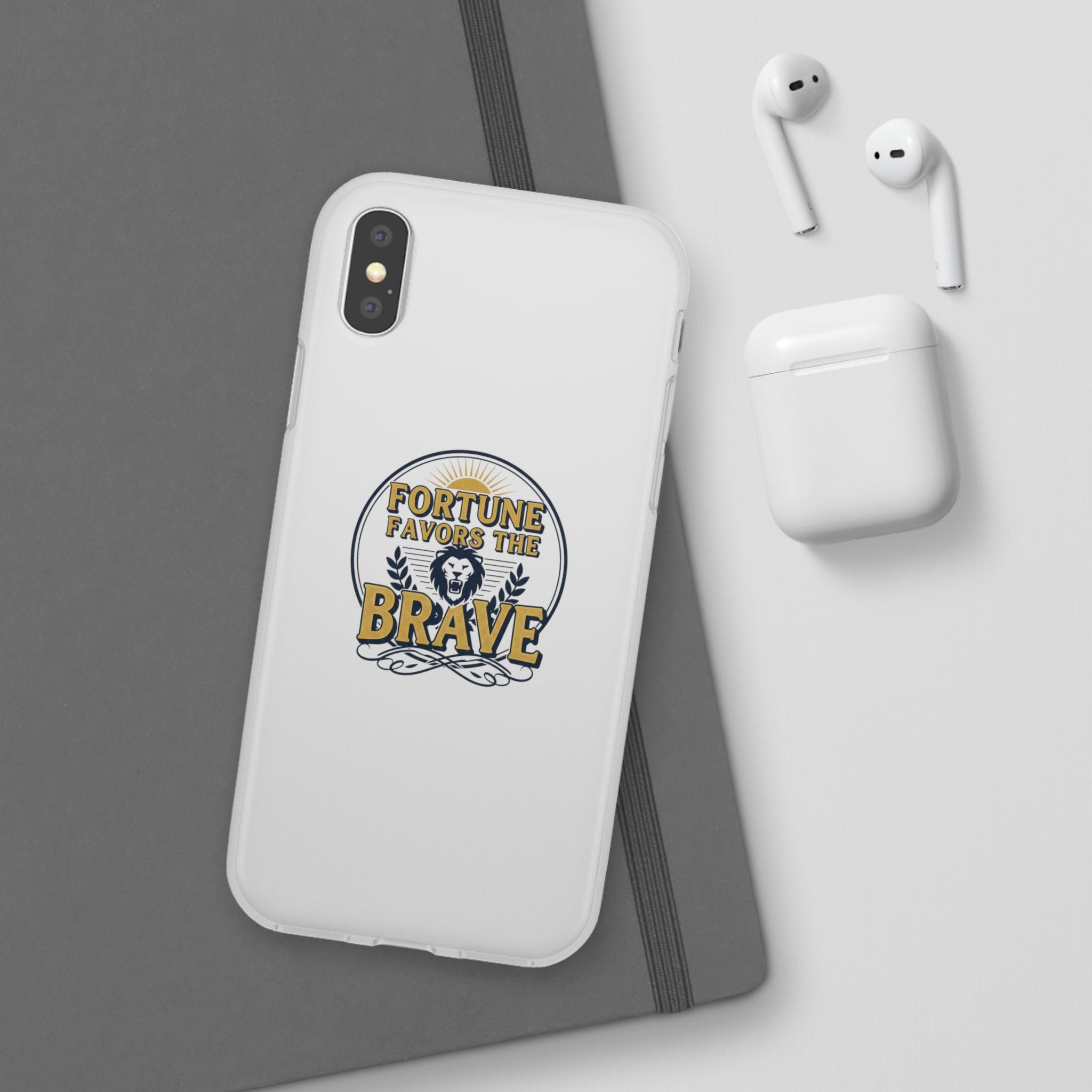 Fortune Favors the Brave Lion Emblem (Flexi Cases)