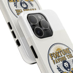 Fortune Favors the Brave Phone Case — Protective Tough Case with Lion Emblem