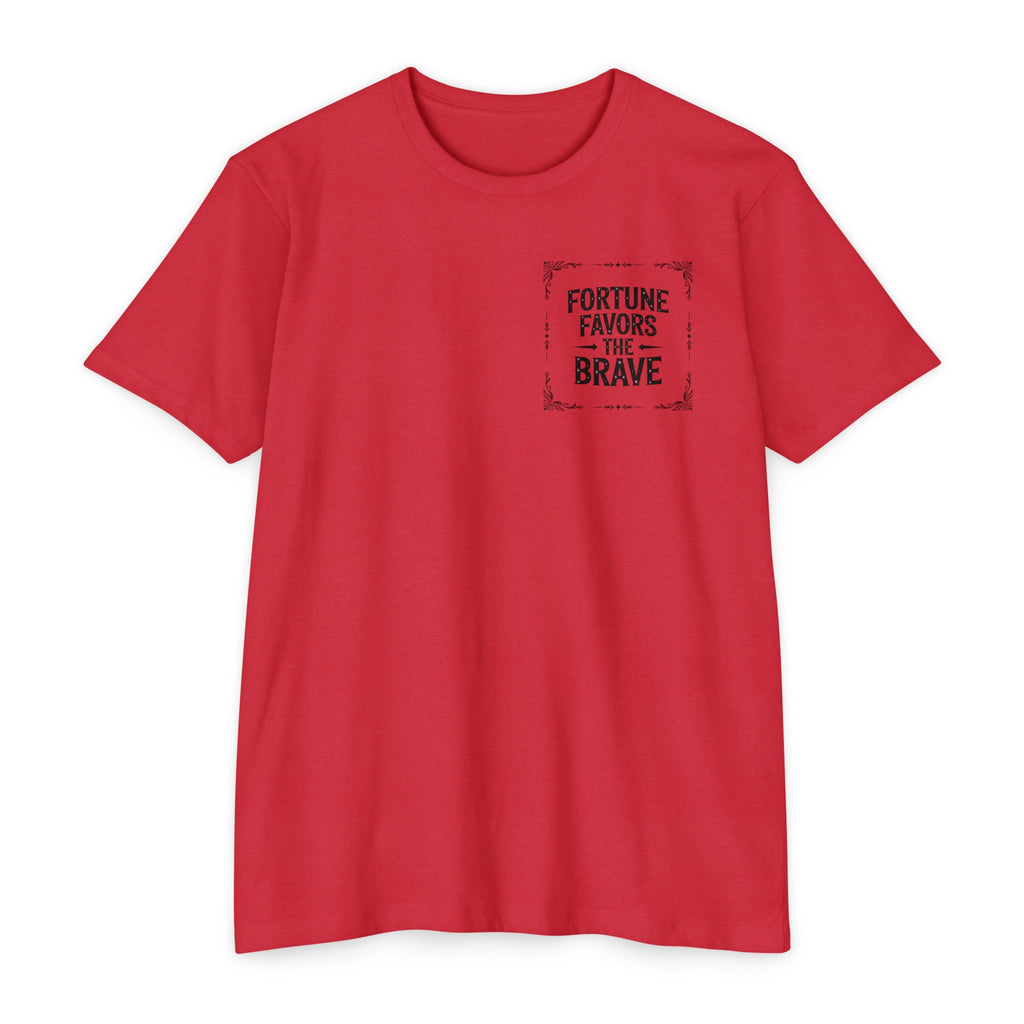 Fortune Favors the Brave (Unisex CVC Jersey T-shirt)