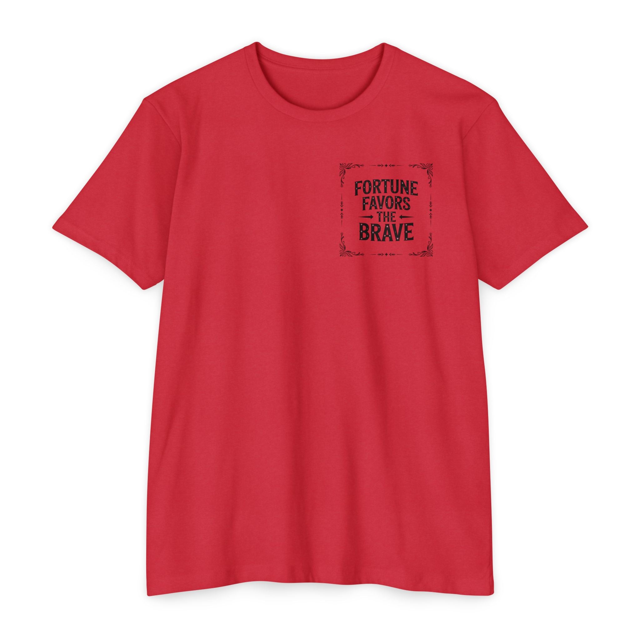 Fortune Favors the Brave (Unisex CVC Jersey T-shirt)