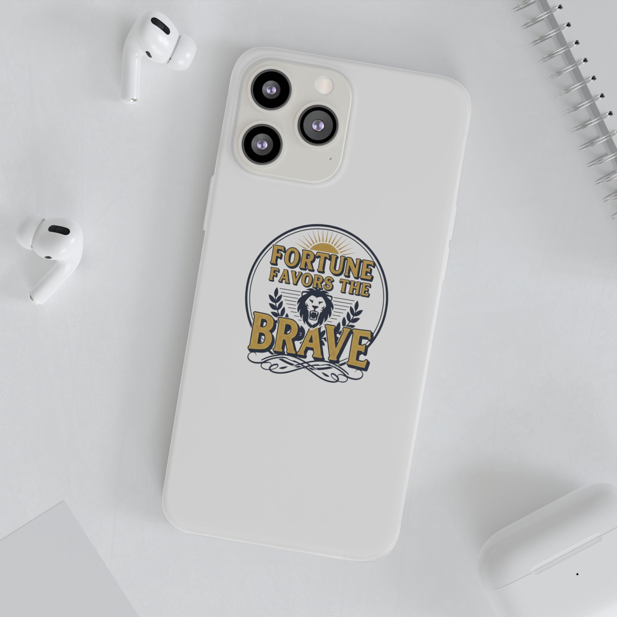Fortune Favors the Brave Lion Emblem (Flexi Cases)