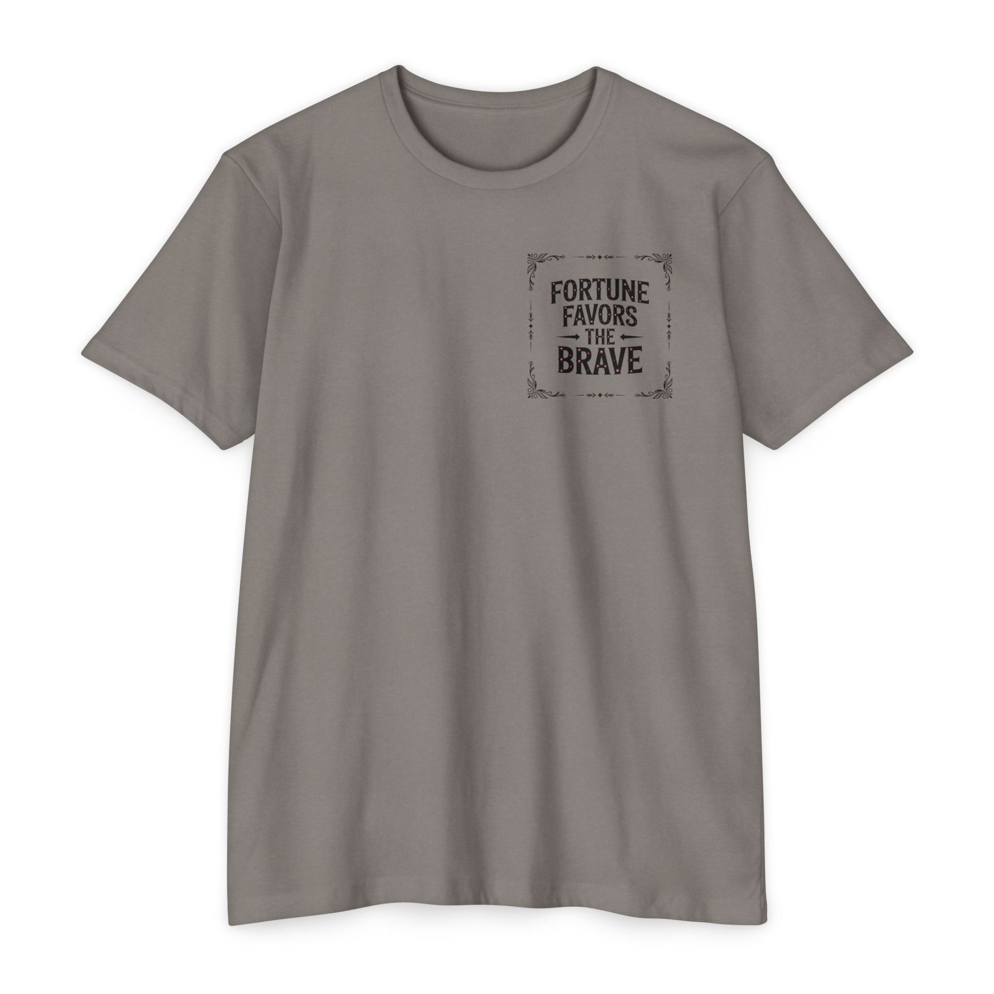 Fortune Favors the Brave (Unisex CVC Jersey T-shirt)