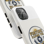 Fortune Favors the Brave Phone Case — Protective Tough Case with Lion Emblem