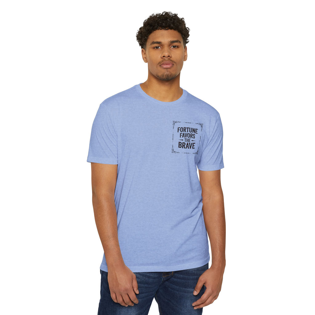 Fortune Favors the Brave (Unisex CVC Jersey T-shirt)