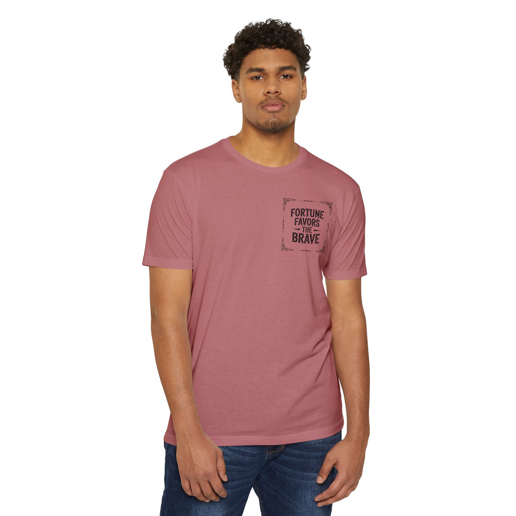 Fortune Favors the Brave (Unisex CVC Jersey T-shirt)