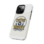 Fortune Favors the Brave Phone Case — Protective Tough Case with Lion Emblem