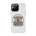 Fortune Favors the Brave Phone Case (Protective Tough Case with Lion Emblem)