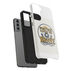 Fortune Favors the Brave Phone Case — Protective Tough Case with Lion Emblem