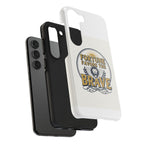 Fortune Favors the Brave Phone Case — Protective Tough Case with Lion Emblem