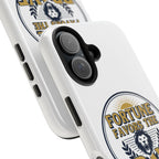Fortune Favors the Brave Phone Case (Protective Tough Case with Lion Emblem)