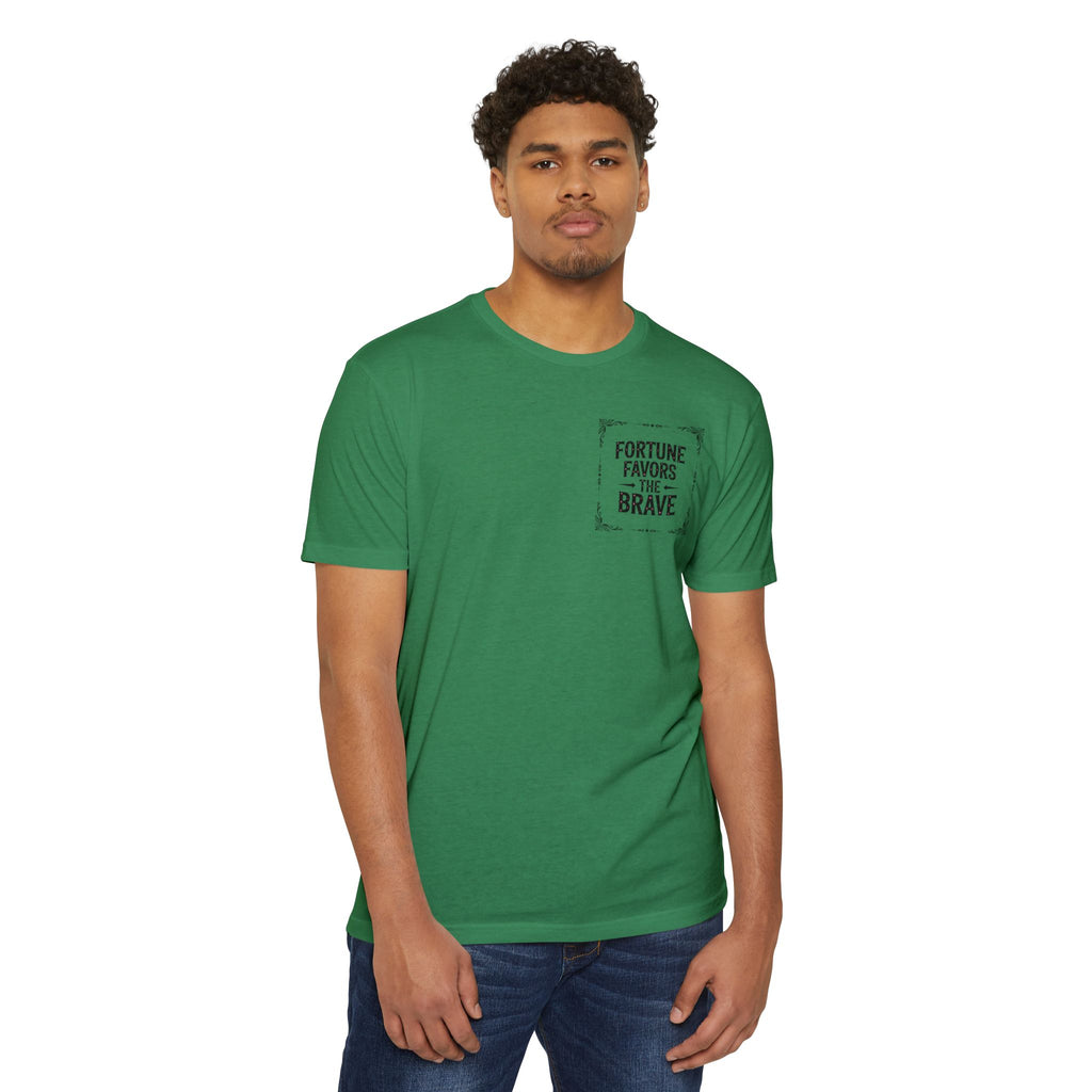 Fortune Favors the Brave (Unisex CVC Jersey T-shirt)