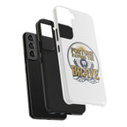 Fortune Favors the Brave Phone Case (Protective Tough Case with Lion Emblem)