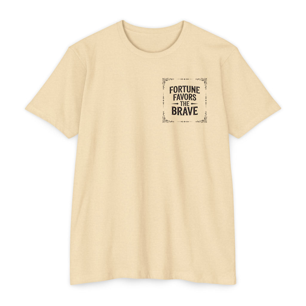 Fortune Favors the Brave (Unisex CVC Jersey T-shirt)