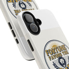 Fortune Favors the Brave Phone Case — Protective Tough Case with Lion Emblem