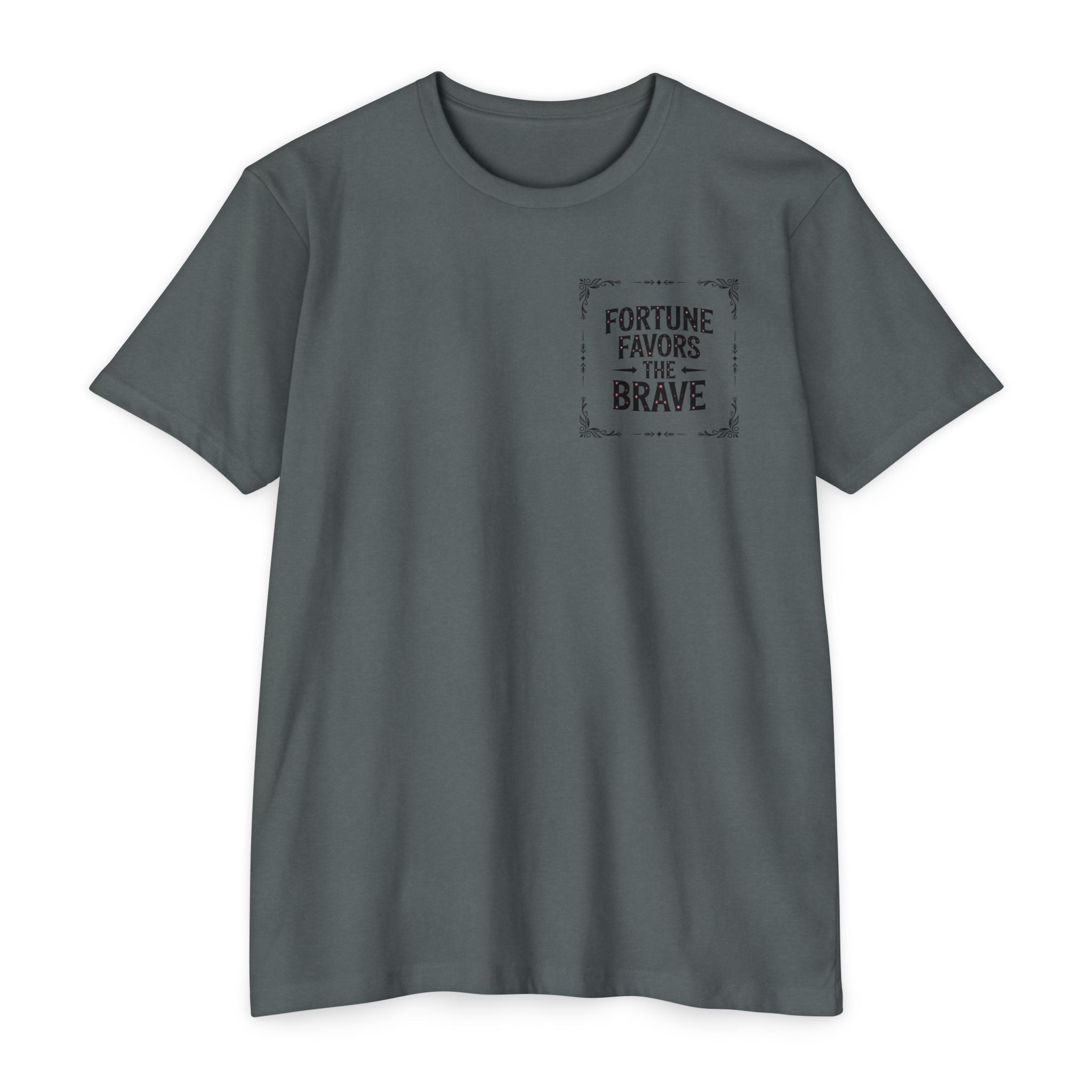 Fortune Favors the Brave (Unisex CVC Jersey T-shirt)