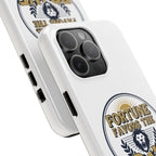 Fortune Favors the Brave Phone Case (Protective Tough Case with Lion Emblem)