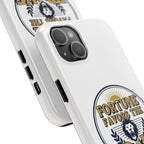 Fortune Favors the Brave Phone Case (Protective Tough Case with Lion Emblem)