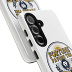 Fortune Favors the Brave Phone Case (Protective Tough Case with Lion Emblem)