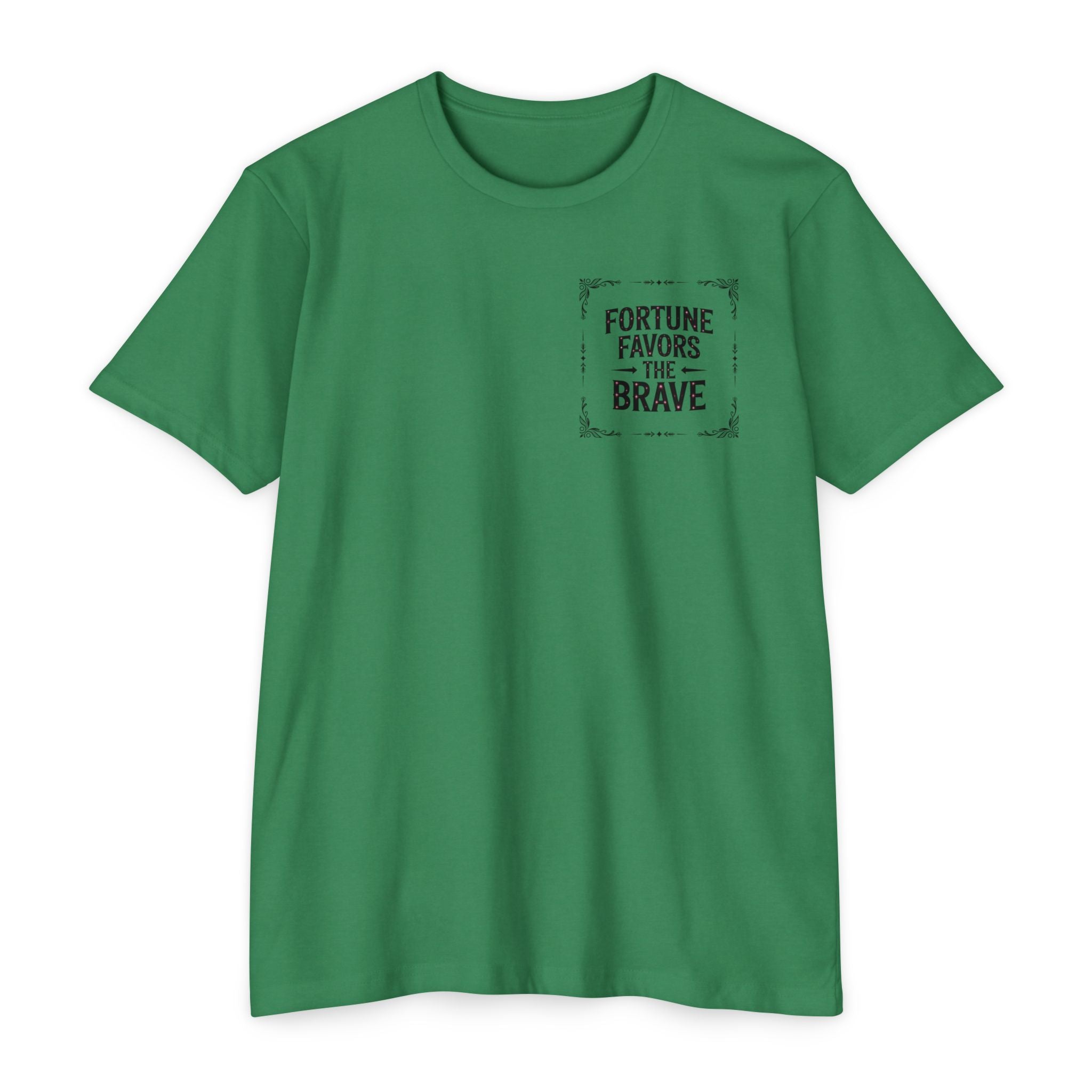 Fortune Favors the Brave (Unisex CVC Jersey T-shirt)