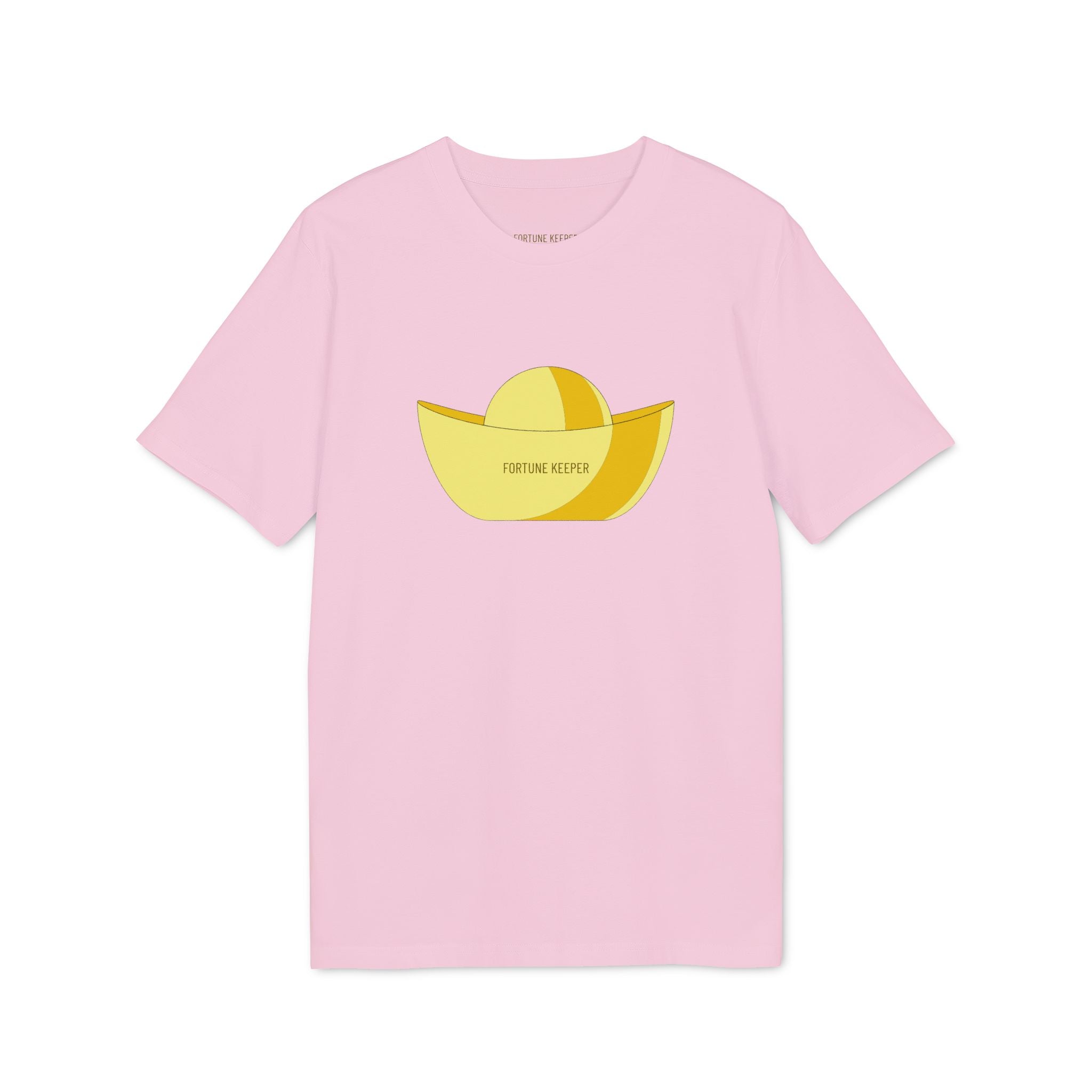 Gold Ingot T-Shirt (Minimal Yellow Sun & Boat Graphic Tee)