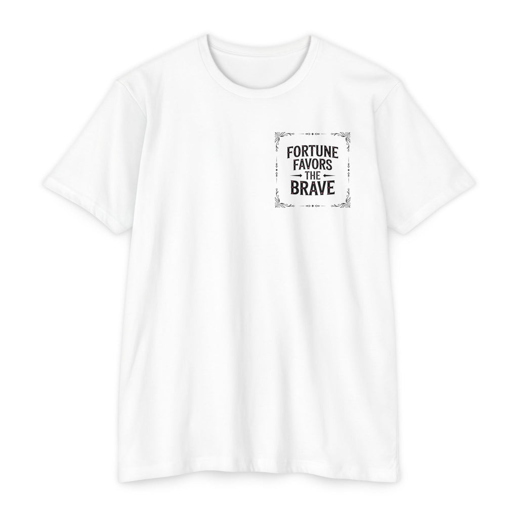 Fortune Favors the Brave (Unisex CVC Jersey T-shirt)