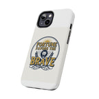 Fortune Favors the Brave Phone Case — Protective Tough Case with Lion Emblem