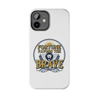 Fortune Favors the Brave Phone Case (Protective Tough Case with Lion Emblem)
