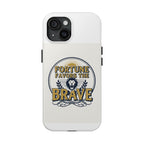 Fortune Favors the Brave Phone Case — Protective Tough Case with Lion Emblem