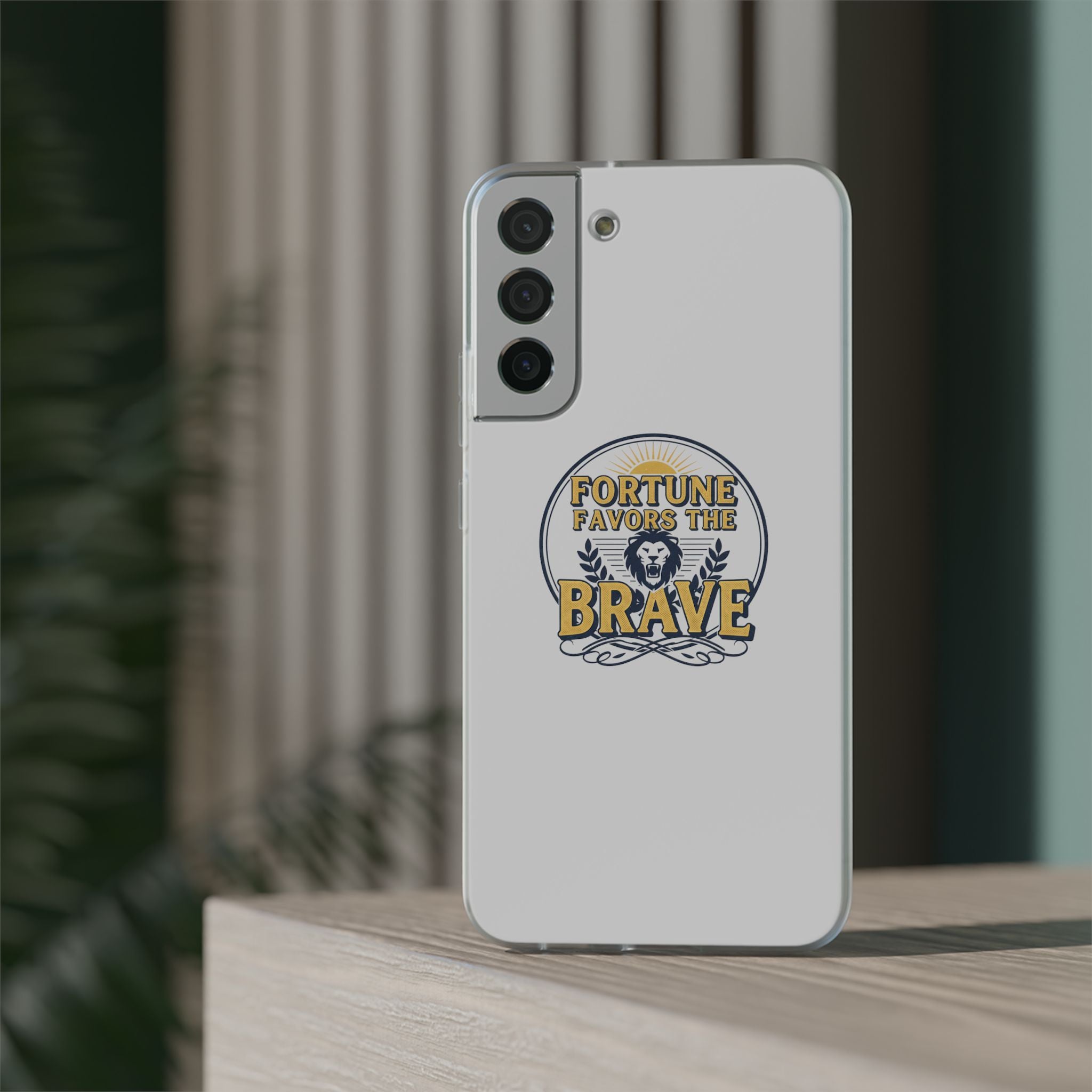 Fortune Favors the Brave Lion Emblem (Flexi Cases)