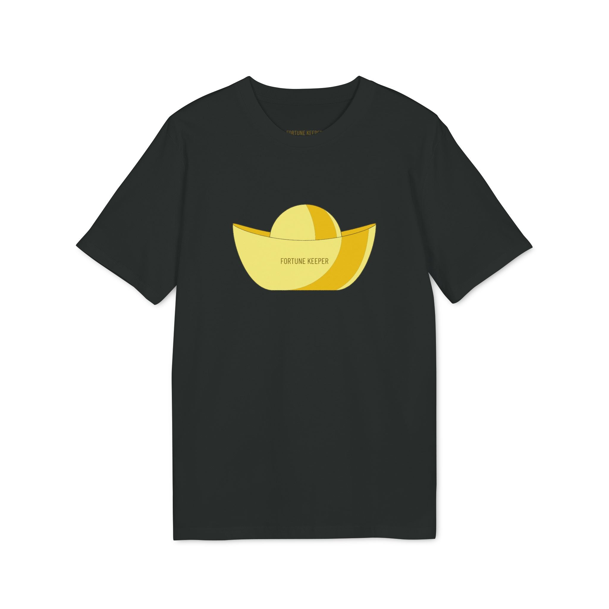 Gold Ingot T-Shirt (Minimal Yellow Sun & Boat Graphic Tee)