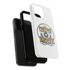 Fortune Favors the Brave Phone Case (Protective Tough Case with Lion Emblem)